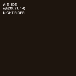 #1E150E - Night Rider Color Image